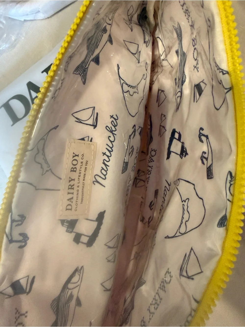 Dairy Boy Make Up Bag Large NWT
